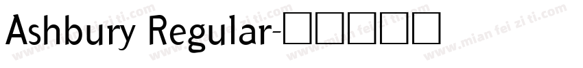Ashbury Regular字体转换